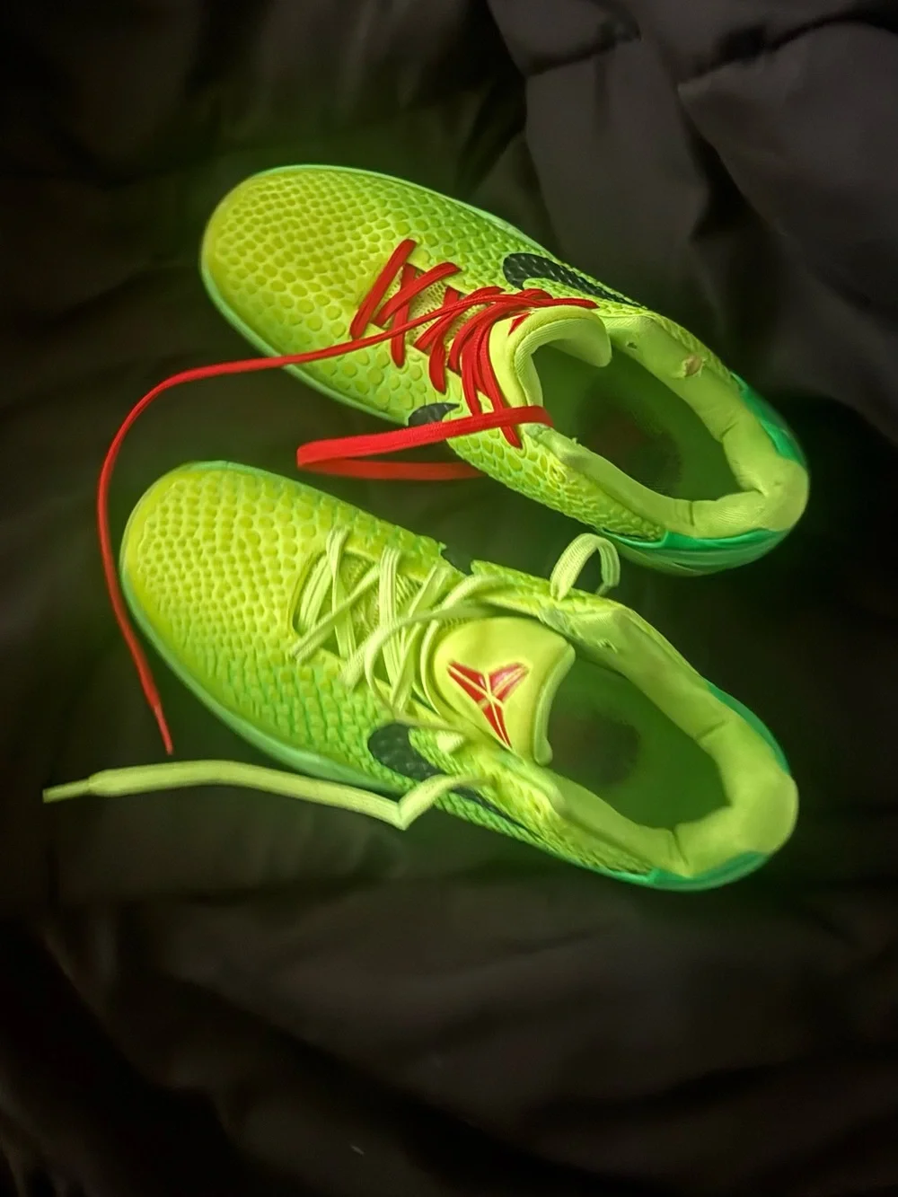 Nike Neon Green & Red Athletic Blazer-Style Shoes